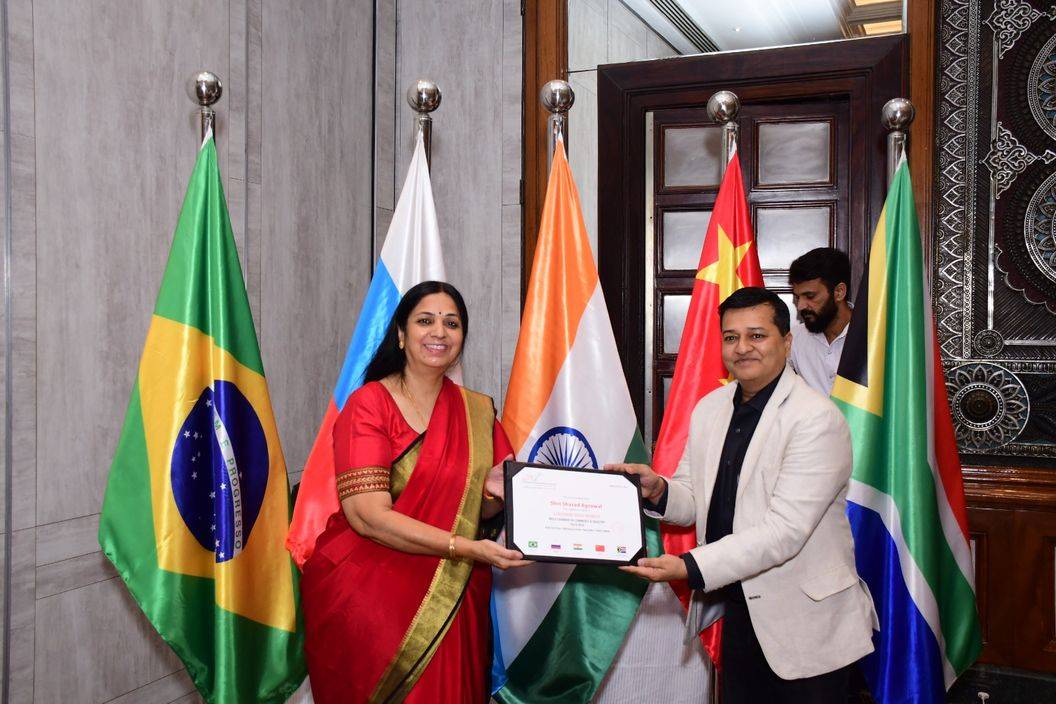Shri Sharad Agarwal BRICS certificate